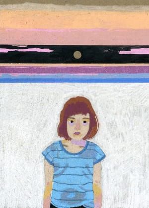 Artwork Title: With the Back to the Sea