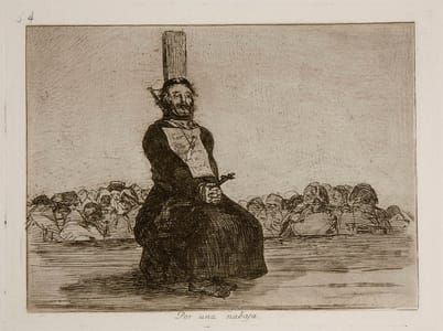 Artwork Title: Los Desastres de la Guerra - No. 34 - Por una nabaja