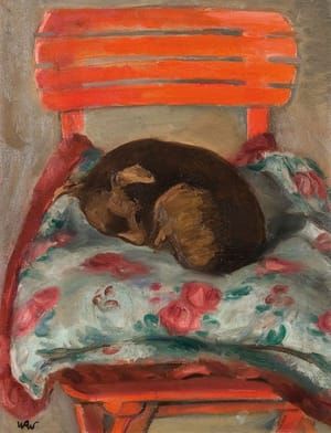 Artwork Title: Sleeping Dachshund