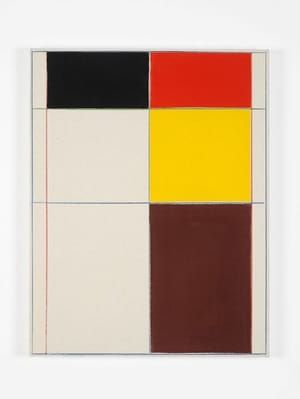 Artwork Title: Black, Tomato, Yellow, Brown, Pink Top