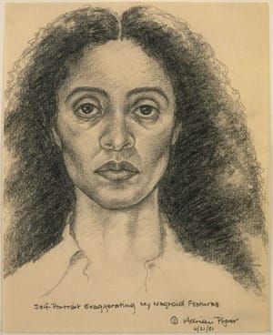 Artwork Title: Self Portrait Exaggerating My Negroid Features