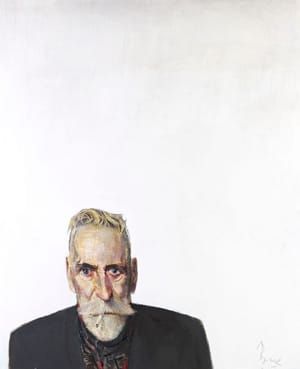 Artwork Title: Self Portrait on White
