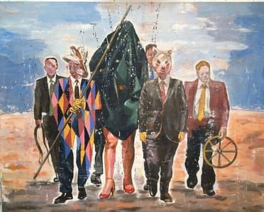 Artwork Title: Study for walk at the margin