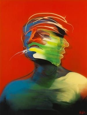 Artwork Title: Orange Dimensional Portrait