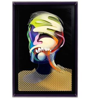 Artwork Title: 3D black self portrait