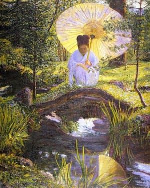 Artwork Title: In a Japanese Garden