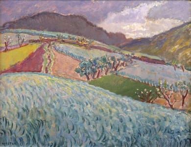 Artwork Title: Pyrenees Fields
