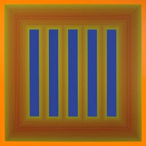 Artwork Title: Temple Of Dark Blue And Orange