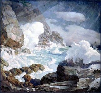 Artwork Title: Maine HeHeadland, Black Head, Monhegan Island