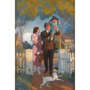 Artwork Title: After the Day’s Work  (Arriving Home)