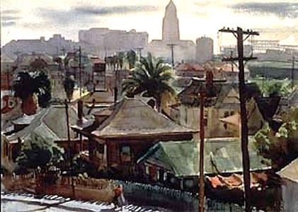 Artwork Title: Over the Rooftops,