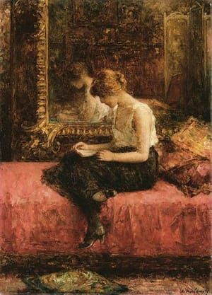 Artwork Title: Literary Pursuits of a Young Lady