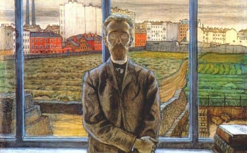 Artwork Title: A Man with Eyeglasses, or The portrait of Konstantin Sunnerberg