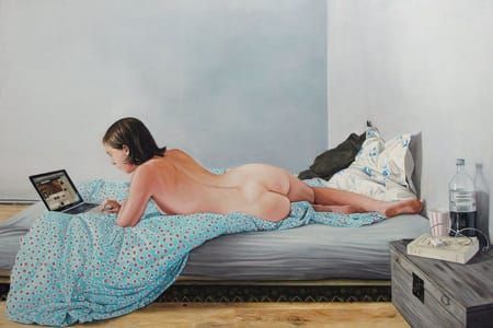 Artwork Title: Laetitia au Lit