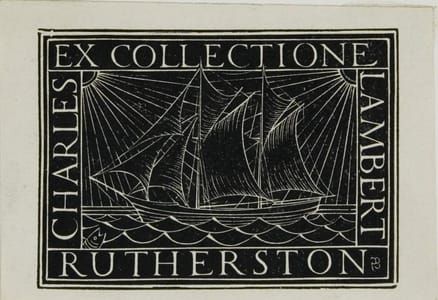 Artwork Title: Bookplate of Charles Lambert Rutherston