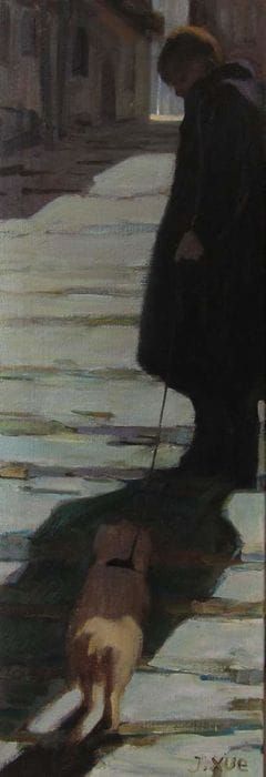 Artwork Title: Aan de lijn (On the Leash)