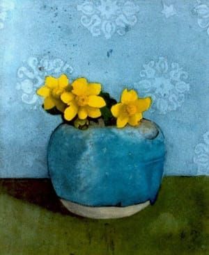 Artwork Title: Boterbloemen in een gemberpot (Still Life with Buttercups)