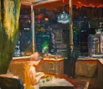 Artwork Title: Interior with Cityscape