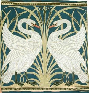 Artwork Title: Swan, Rush and Iris (Wallpaper)
