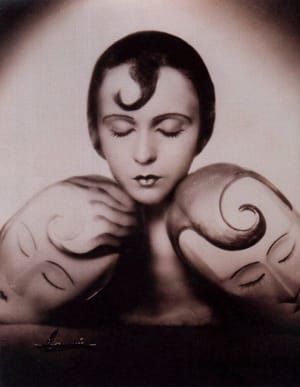 Artwork Title: Inge Borg with Masks