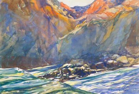 Artwork Title: High Tide, Narrow Cove. Ogunquit, Maine