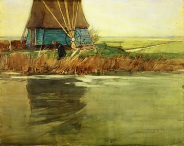 Artwork Title: Canal Scene, Holland