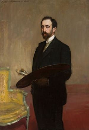 Artwork Title: Autoportret z paletą (Self Portrait with Palette)