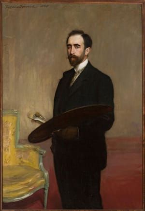 Artwork Title: Autoportret z paletą (Self Portrait with Palette)
