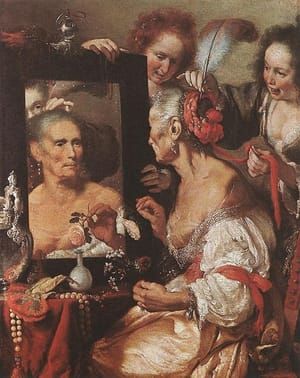Artwork Title: Old Woman At The Mirror