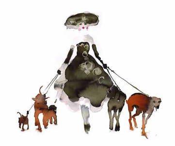 Artwork Title: What to Wear When Walking the Dogs 2