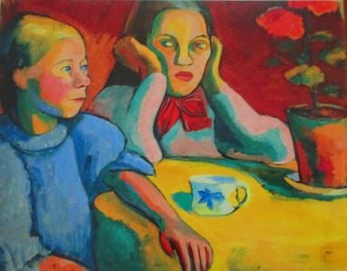 Artwork Title: Deux fillettes finlandaises