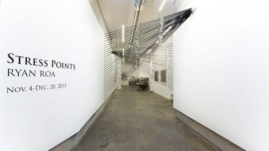 Artwork Title: Plane Drawing #2, 12x12 Series Untitled #4, 12x12 Series Untitled #5, Expanded Steel Hanging Knot, E