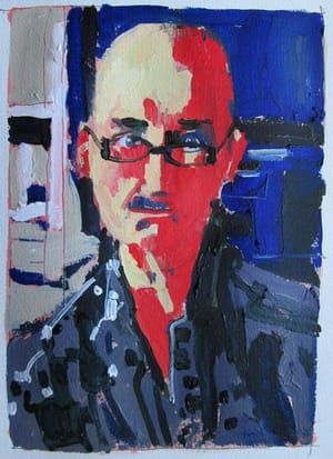 Artwork Title: Self with Glasses