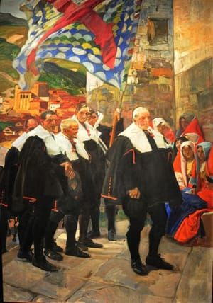 Artwork Title: El Concejo Del Roncal. Navarra