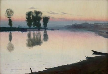 Artwork Title: Twilight on the Seine