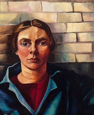 Artwork Title: Self Portrait Against A Wall