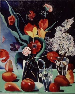 Artwork Title: Still Life with Flowers and Fruit Dimensions