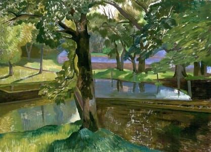 Artwork Title: Walled Pond, Little Bredy, Dorset