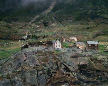 Artwork Title: Fjellgårdene Hermundstad og Grihammar (The Hermundstad and Grihammar Farms)