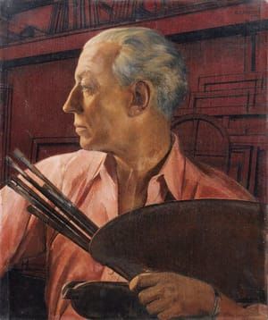 Artwork Title: Self Portrait with a Palette