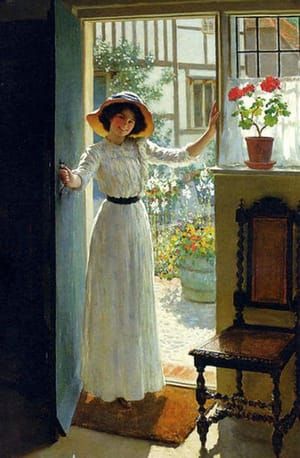 Artwork Title: At the Cottage Door