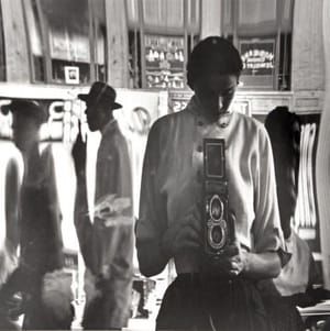 Artwork Title: Self Portrait in a Distorted Mirror, 42nd Street, New York