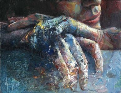 Artwork Title: Hands-On VIII