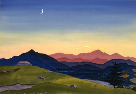 Artwork Title: The Young Moon