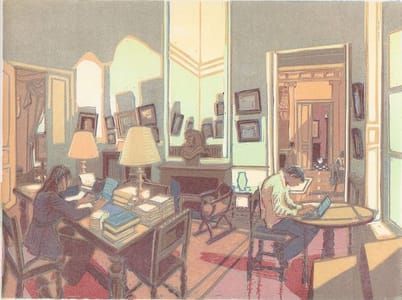 Artwork Title: Hôtel Turgot, De Groene Kamer ( Hôtel Turgot, The Green Room
