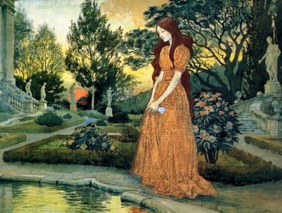 Artwork Title: Girl in the Garden