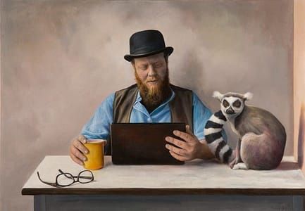 Artwork Title: Monday Morning with Andrew Redbeard