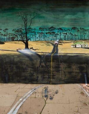 Artwork Title: Remembering Kaladbro (The Mail Car and the Killing Shed) 2016,