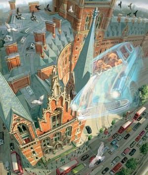 Artwork Title: Flying Past St Pancras