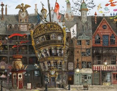 Artwork Title: Detail of Diagon Alley